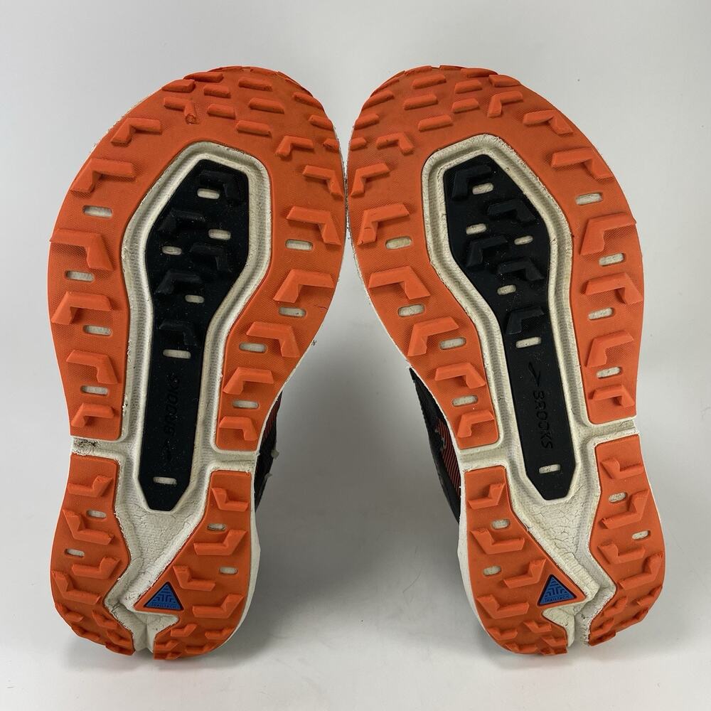 Brooks Caldera 4 Sneakers Mens Size 9.5 D Grey Orange Trail Running Shoes Gym - Picture 7 of 13